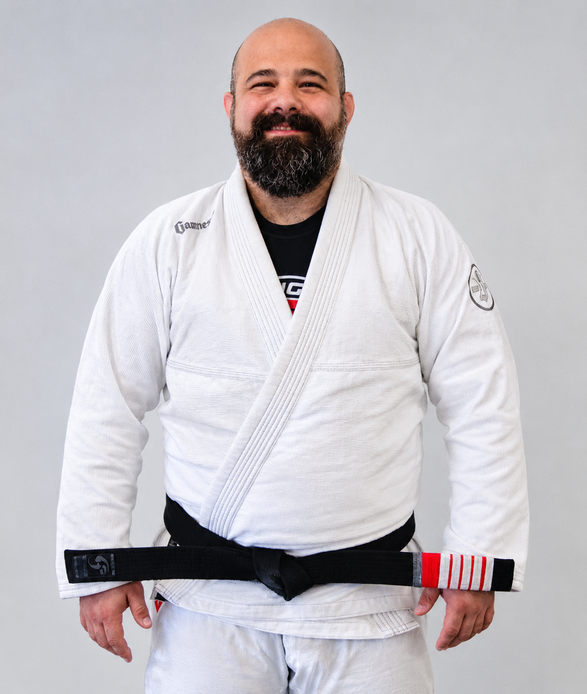 Professor Bruno “Tank” Mendes in his Brazilian Jiu-Jitsu gi